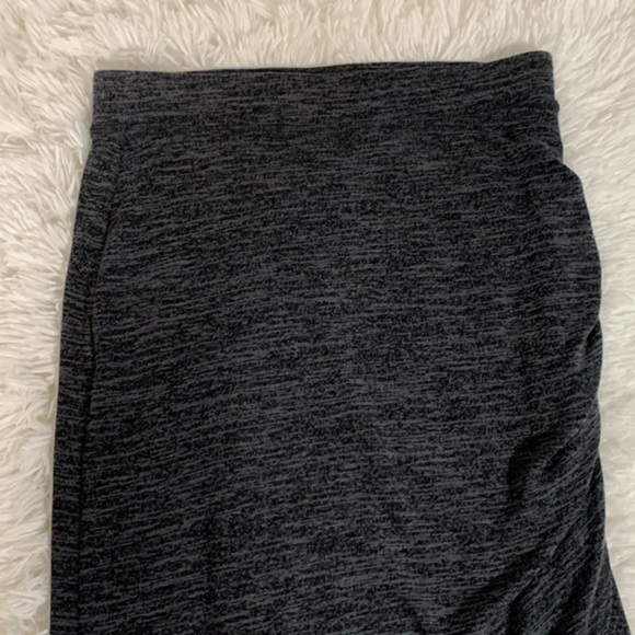 Wilfred Free Heather Grey Asymmetrical Scrunched Pencil Skirt - Picture 2 of 6